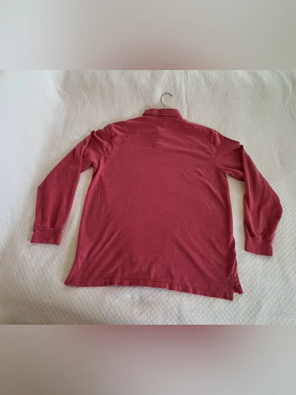 Polo Ralph Lauren Men’s Long-Sleeve Shirt Rose Red  / Navy Pony Size XL EUC